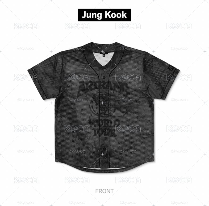 BTS ARIRANG TOUR MD S/S Jersey 田柾國JK (XL)