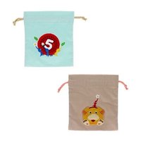 sun-star皮克敏文具 皮克敏刺繡束口袋