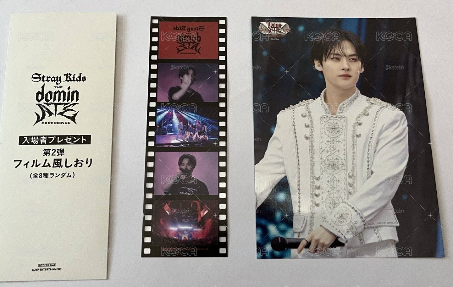 stray kids 世巡電影日本第二週入場者特典（膠卷風書籤）及VR電影隨機明信片