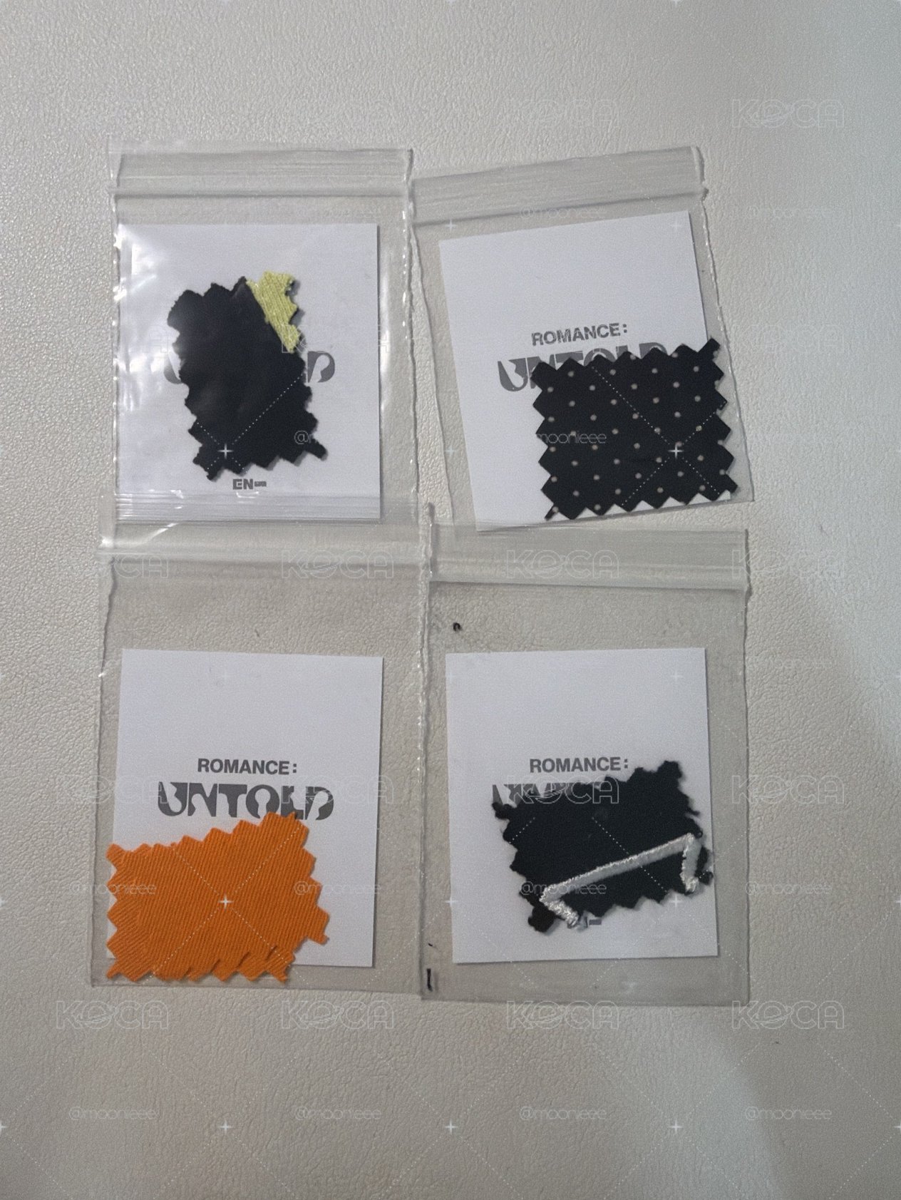 enhypen 正二 衣服碎片 四組一起出
