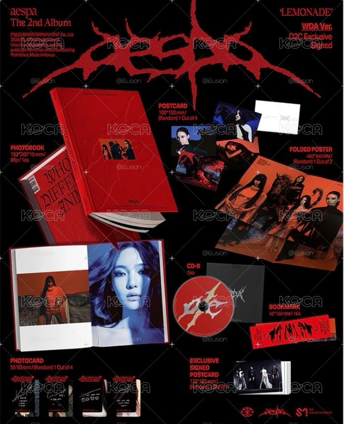 aespa 正規二 美網親簽 簽名專輯