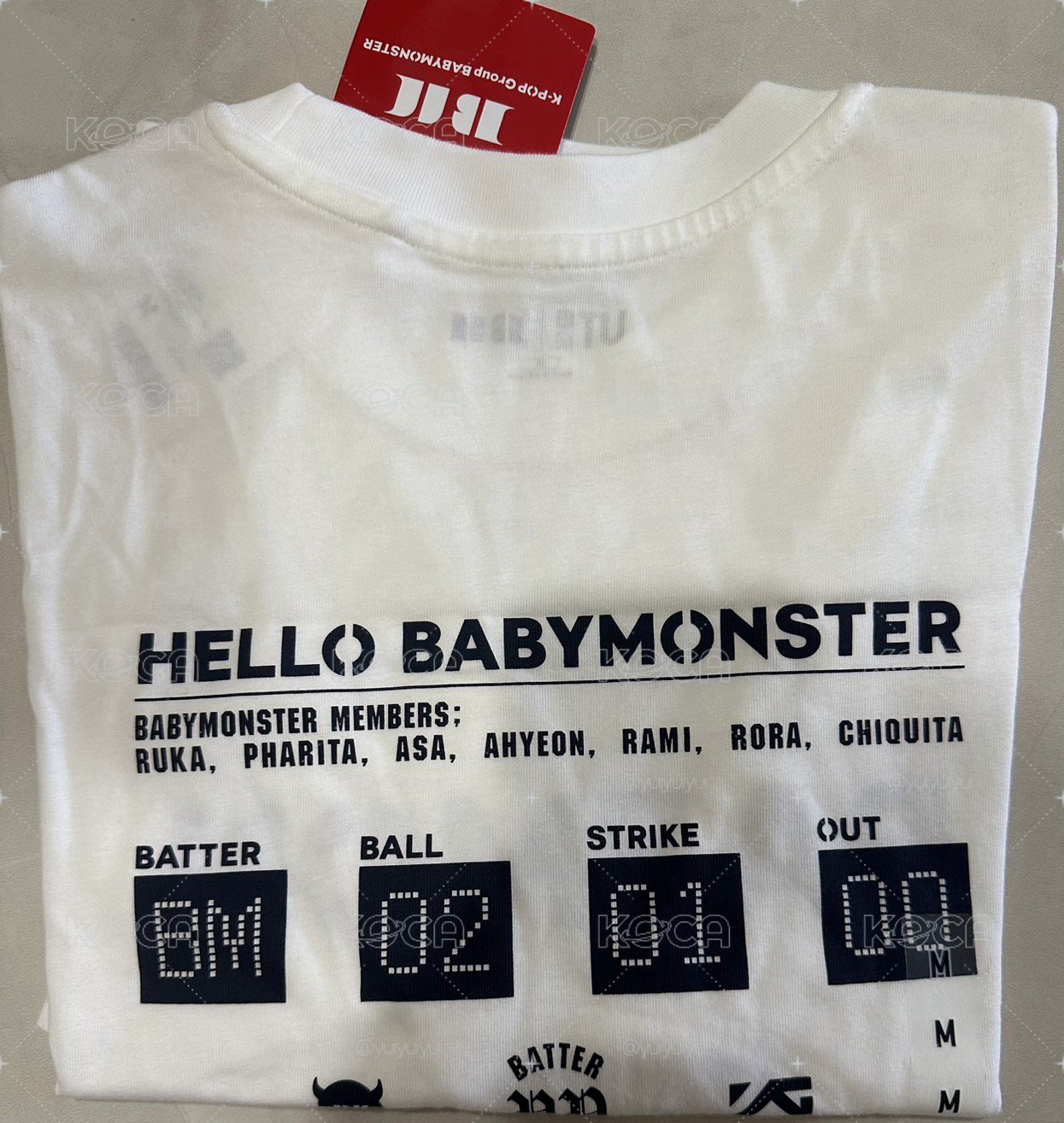 UNIQLO T恤 baby monster