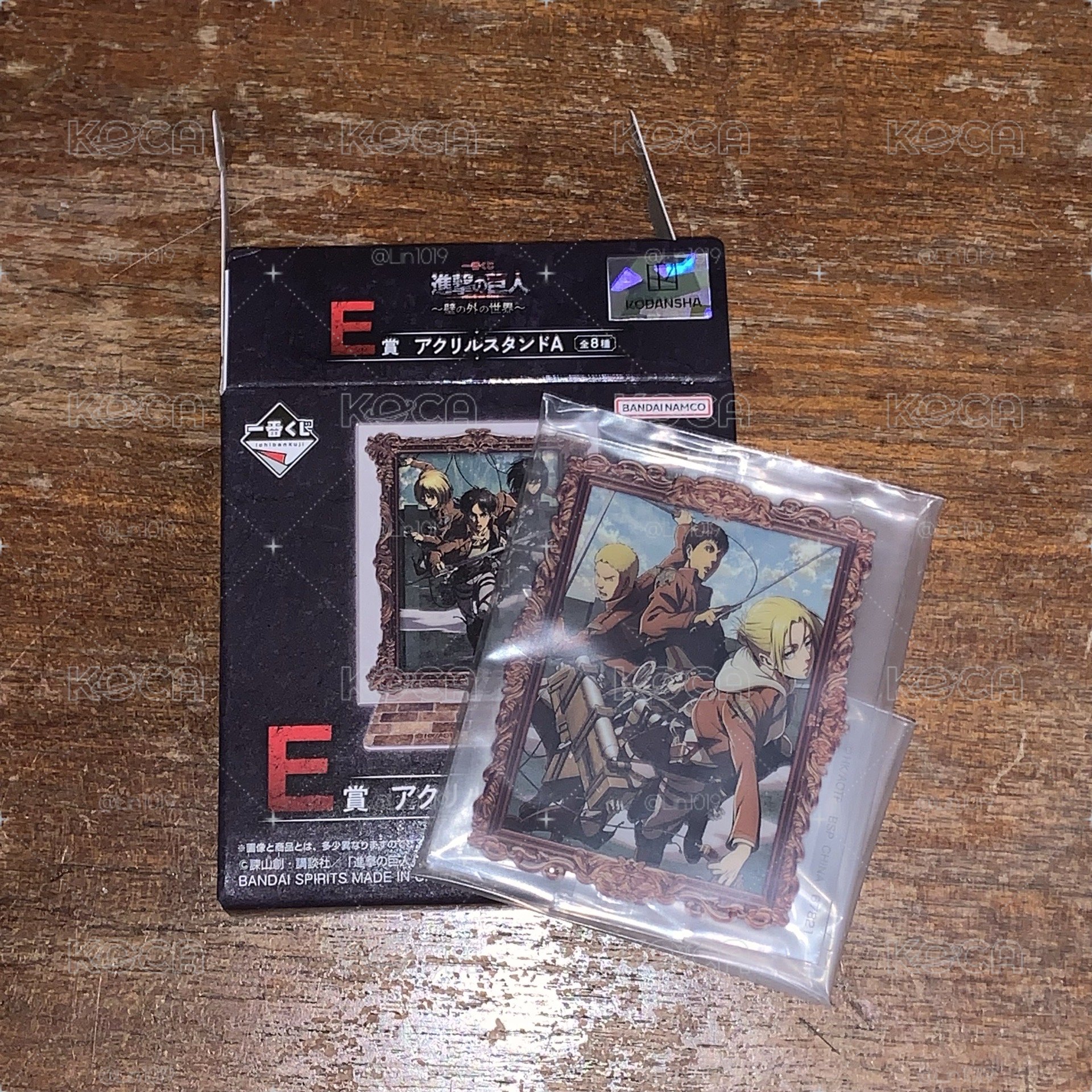進擊的巨人 牆外的世界 E賞 瑪雷三人組立牌