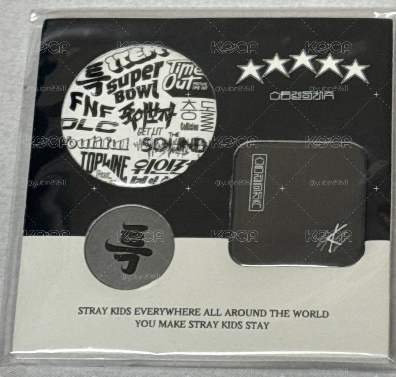 Stray kids 五星 5-STAR 快閃店別針組