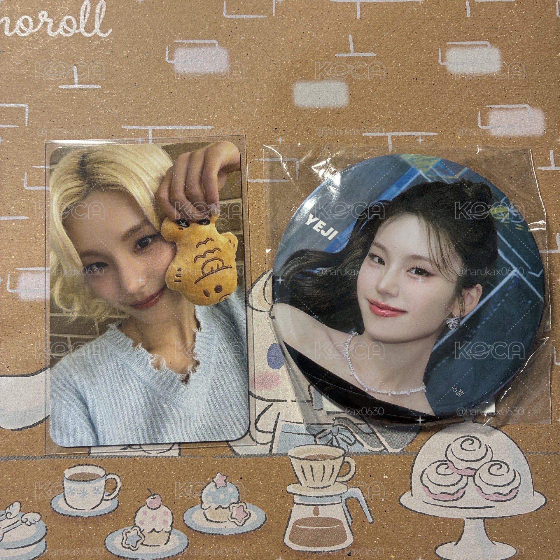 ITZY｜鯛魚燒禮志+馬尾禮志徽章