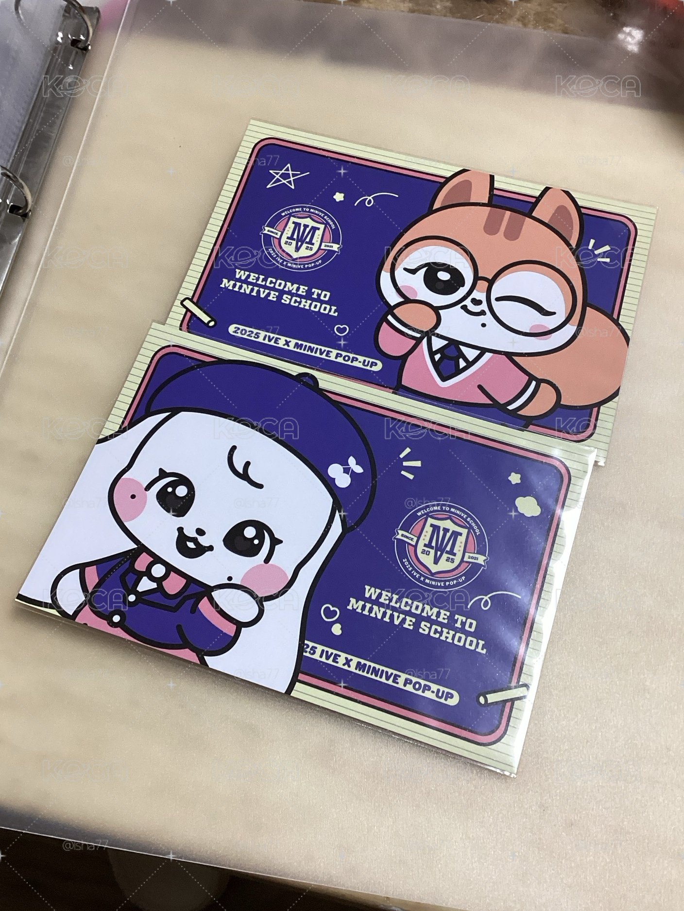 圓秋明信片 兩張不拆🤍