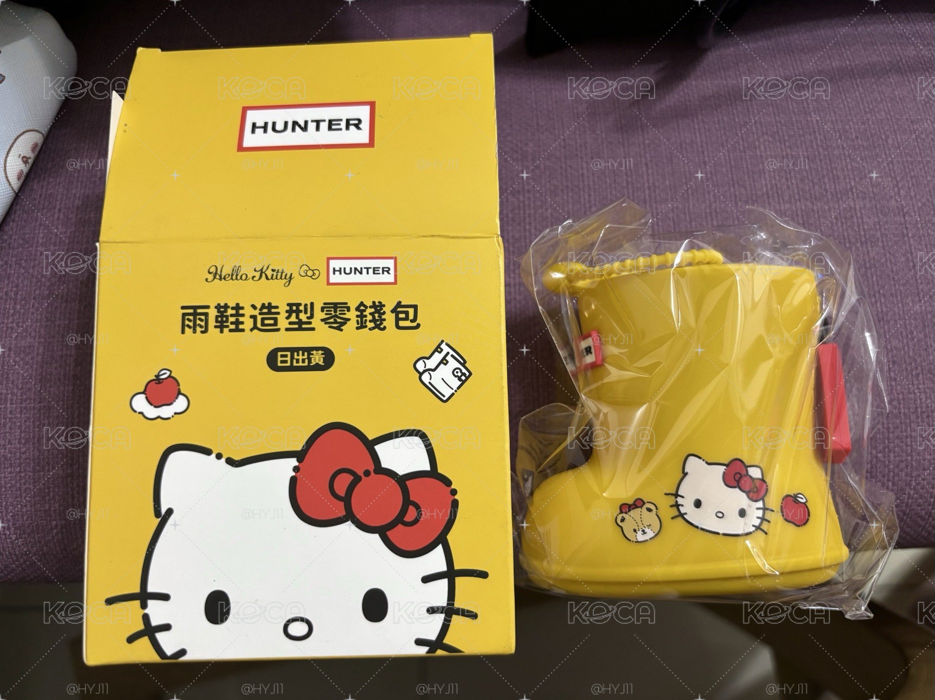 hunterx三麗鷗雨鞋零錢包