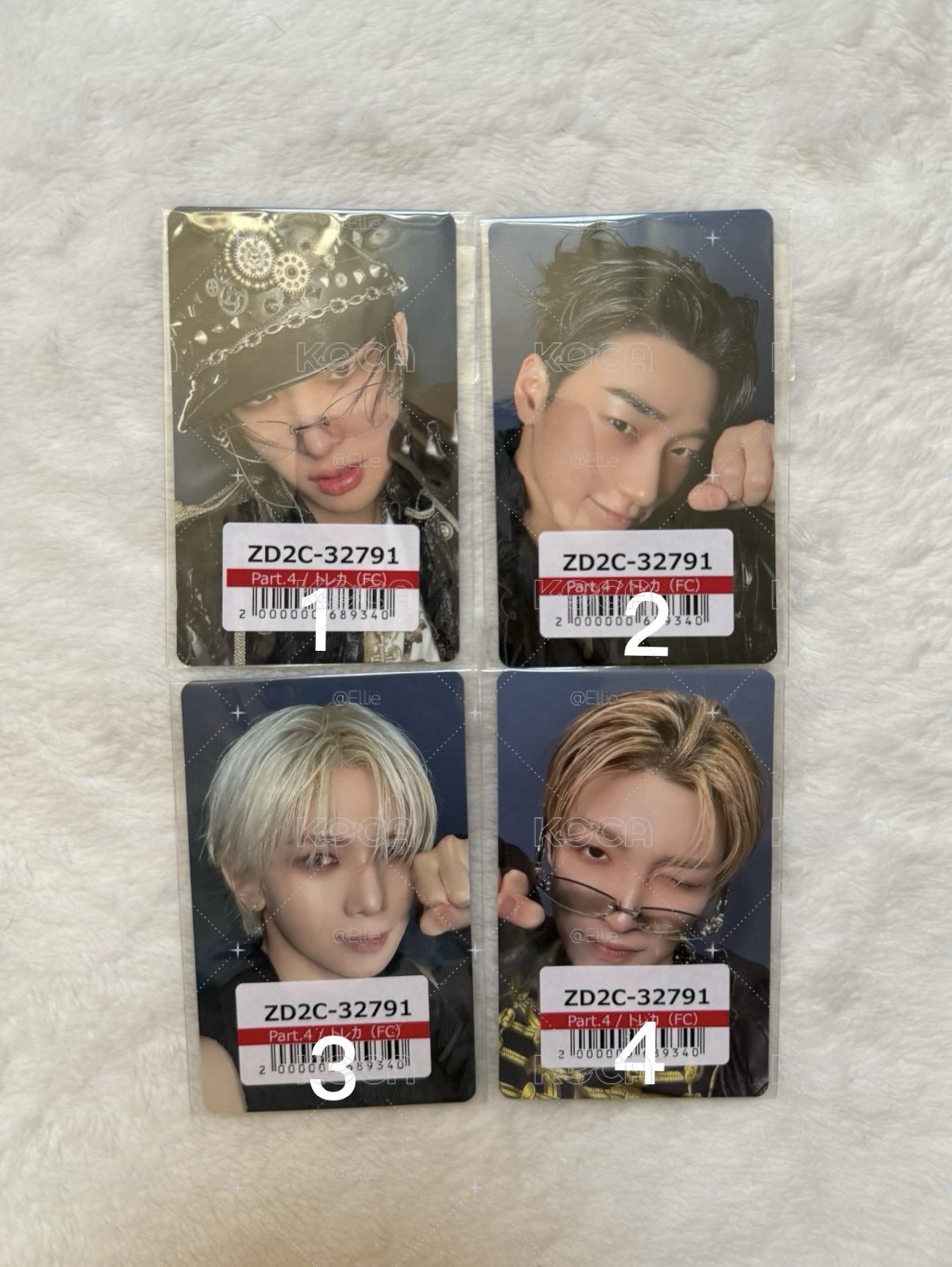 GH4 ATEEZ JP FC 特典卡 ☘️