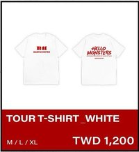 25世巡 TOUR T恤 (白）