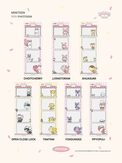 SEVENTEEN MINITEEN 夏日冰淇淋 4格照