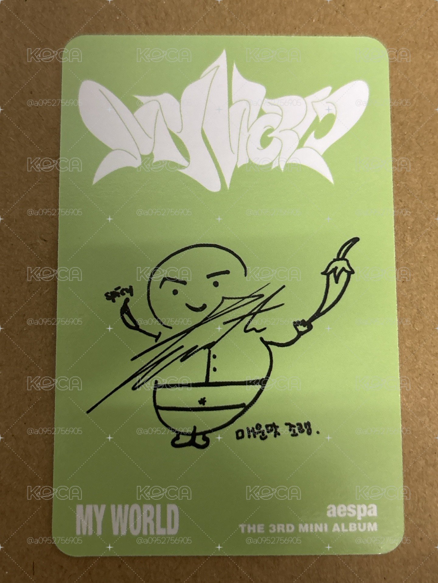 MY WORLD 專輯卡 poster專卡 p版冬