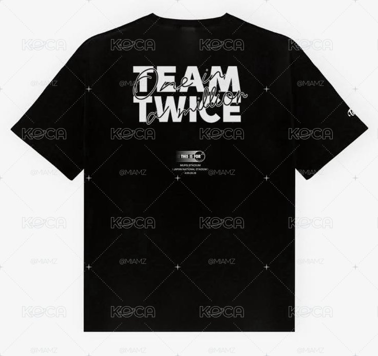 ［全新］新國立 TeamTWICE 黑色紀念短T（L）