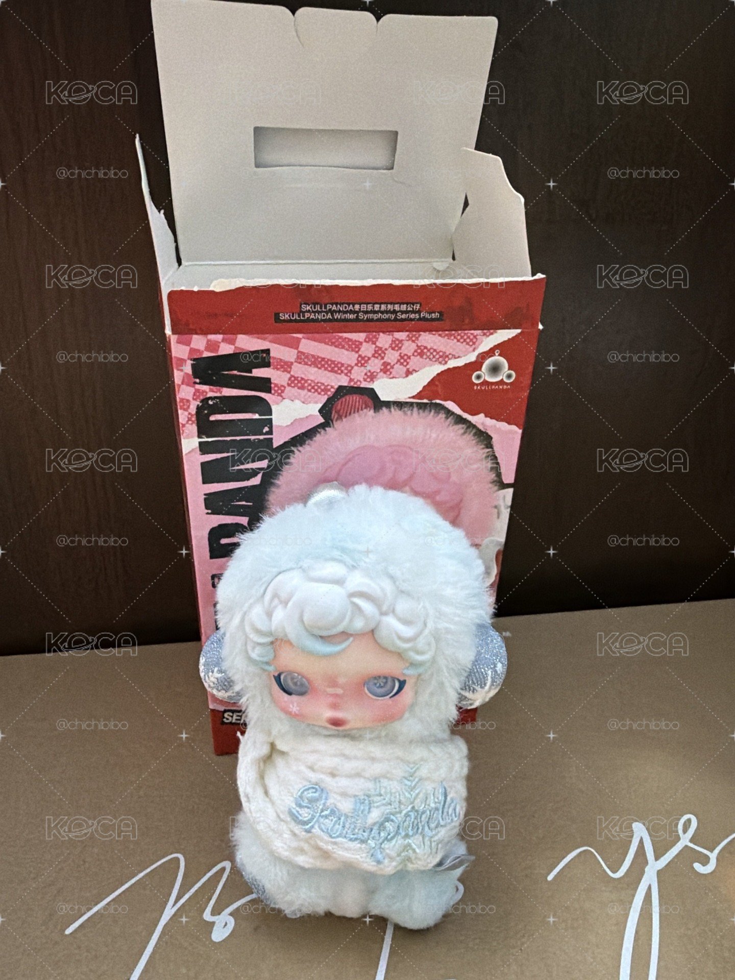 POP MART 泡泡瑪特SKULLPANDA冬日樂章系列毛絨公仔掛件 