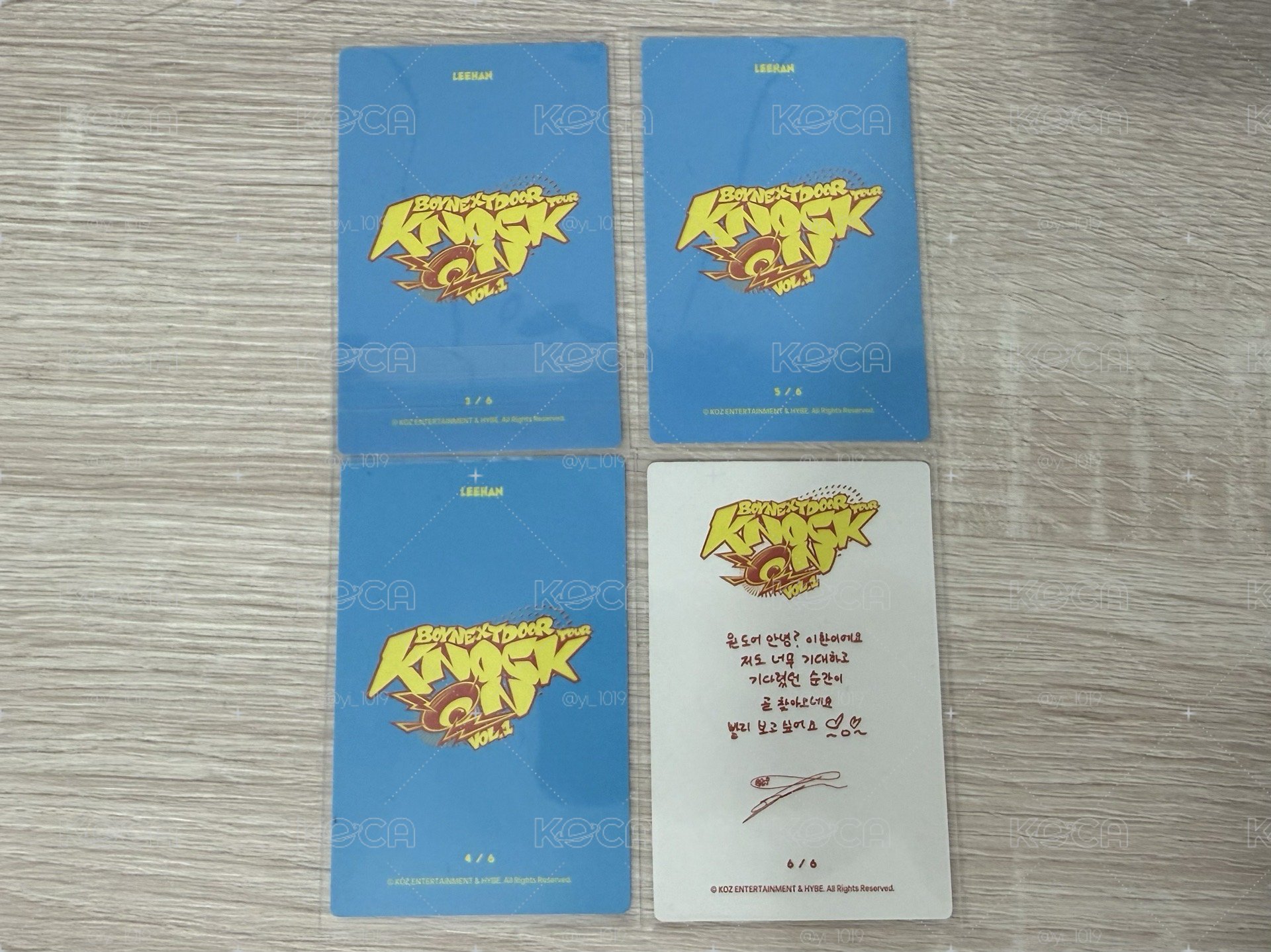 Knock On 一巡 仁川 隨機卡 李涵