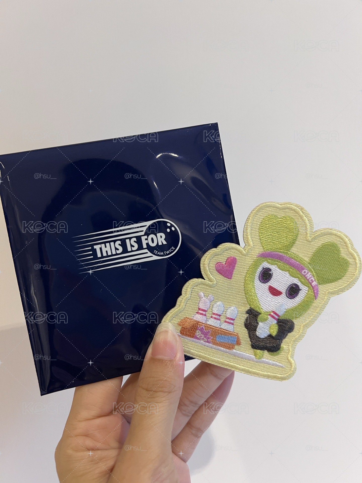 TWICE 新國立周邊 定延 燙布貼