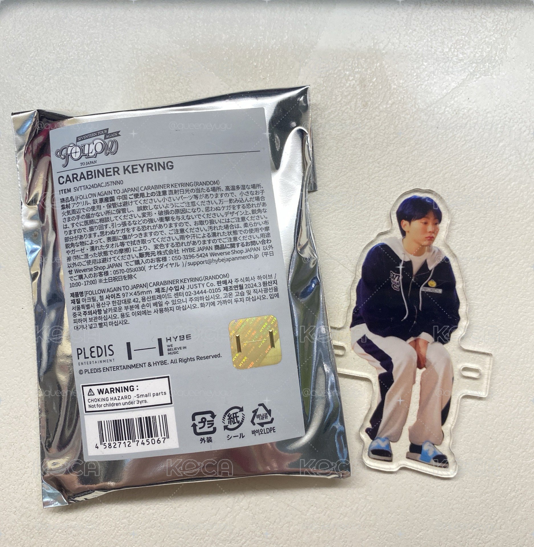 全新僅拆封確認款式 現貨 默認廠損 seventeen follow again 登山扣 DK