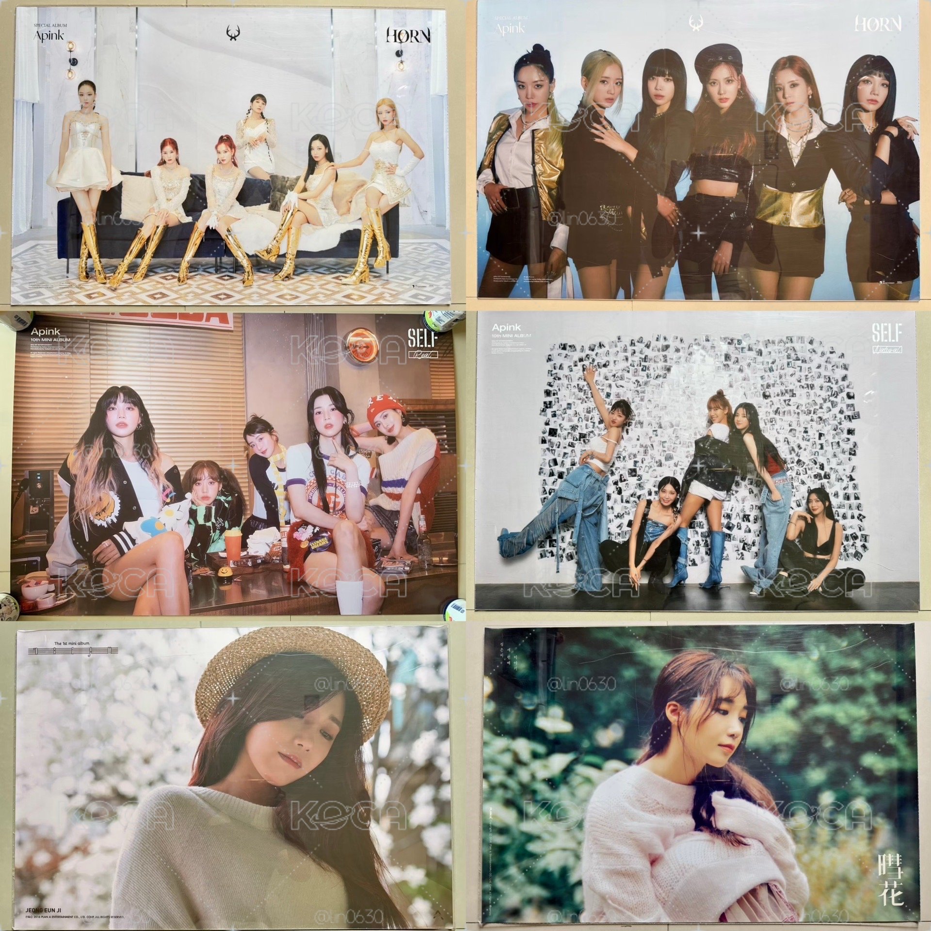 APINK 歷年 專輯 海報 恩地 演唱會