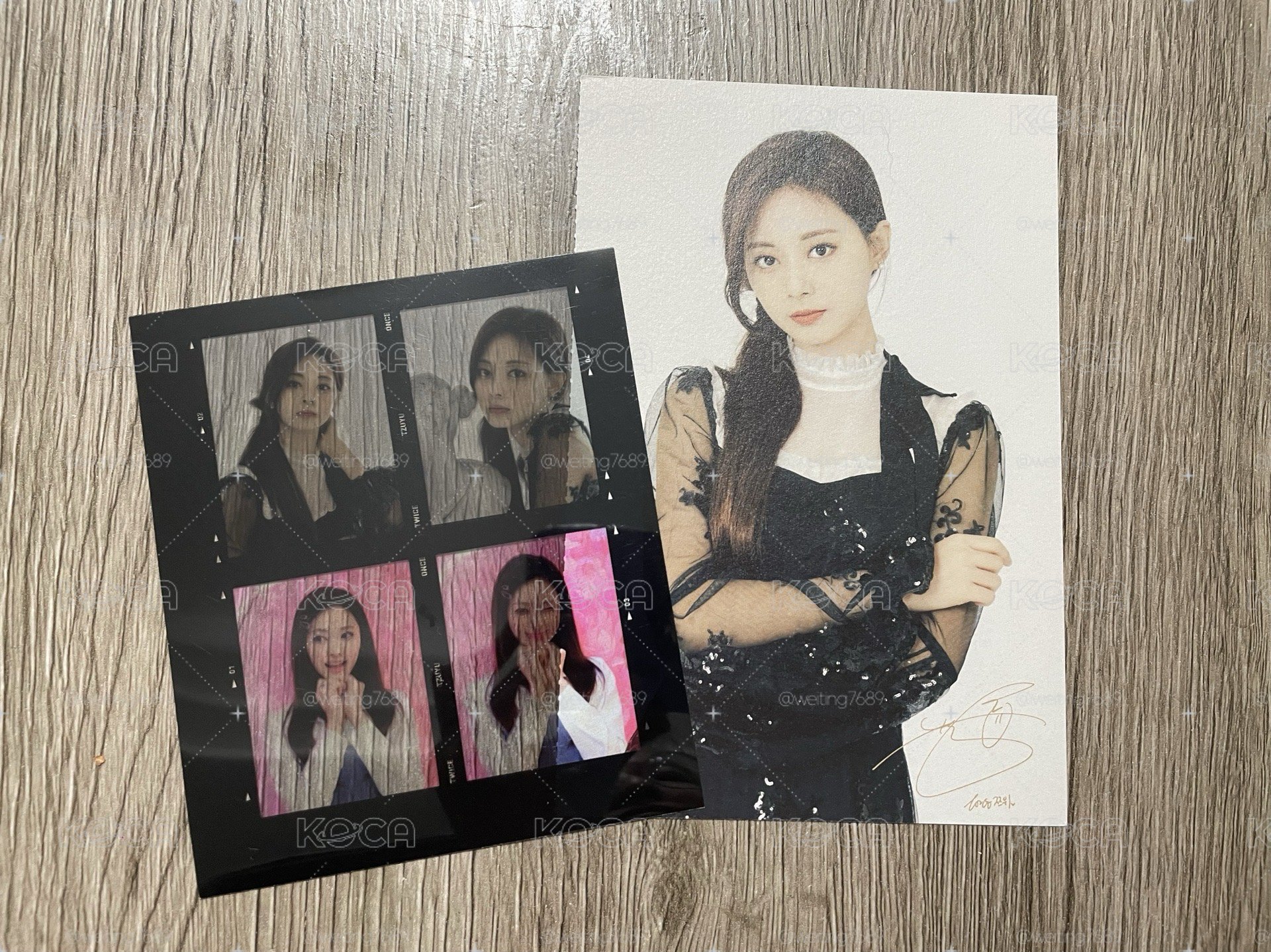TWICE_四巡演唱會隨機卡Trading cards：子瑜卡組
