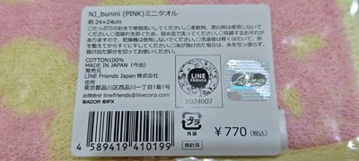 【全新】NewJeans bunini 連帽毛毯 & 日本製造(今治)小方巾 - Hanni哈尼