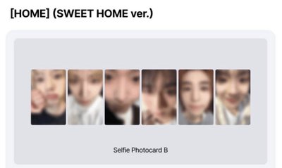 HOME wvs 單封 特典卡