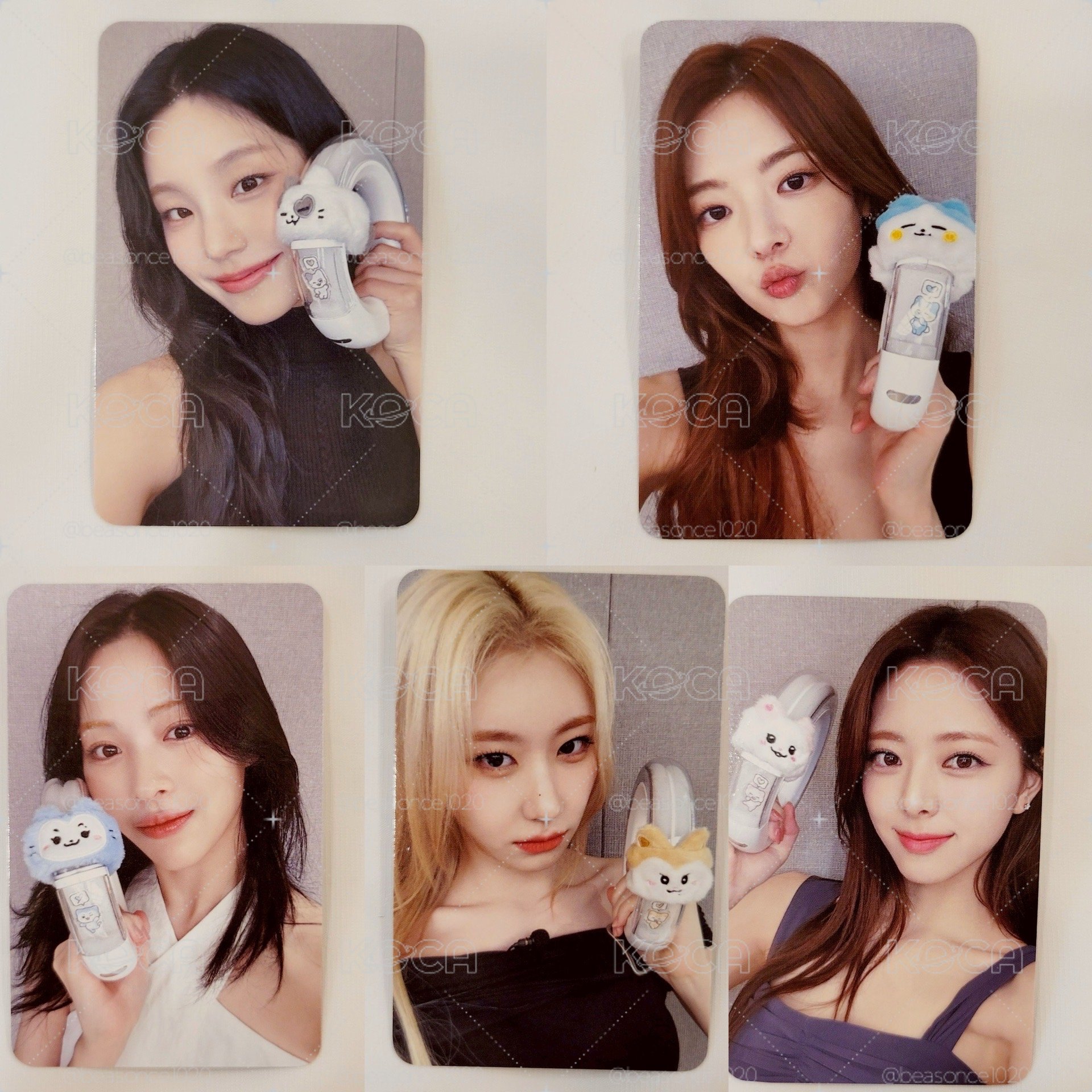 ITZY 手燈卡 禮志 Lia 留真 彩領 有娜 一套五張
