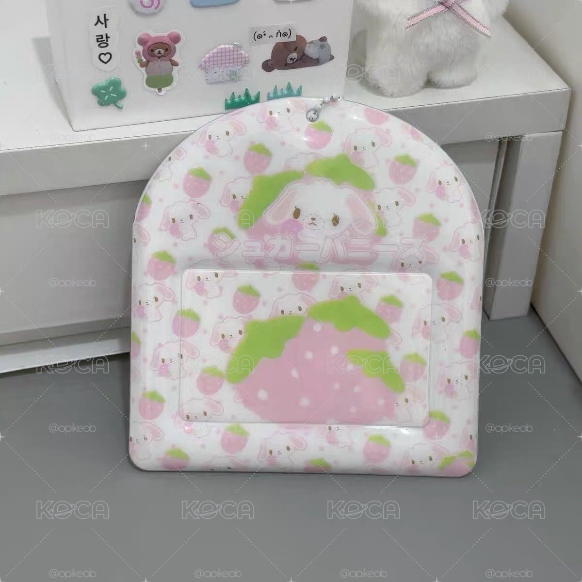 橫板草莓兔卡套