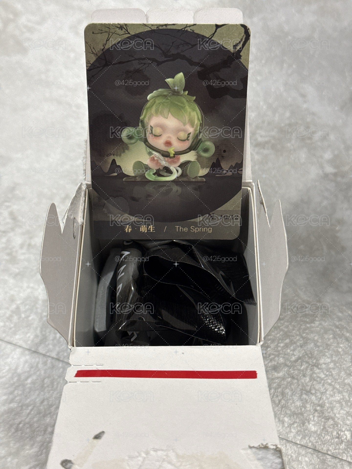 SKULLPANDA 庭前墨梅 公仔 春 萌生
