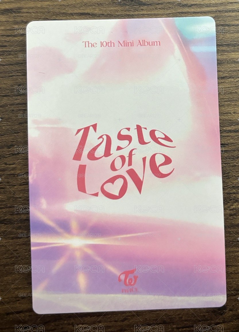 Taste of Love專輯卡 預售禮 in Love ver.
