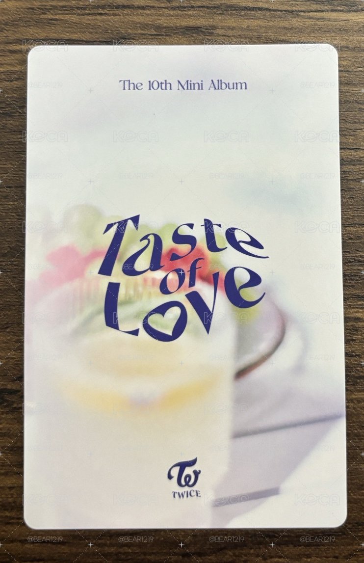 Taste of Love 專輯卡 預售禮 Fallen ver.