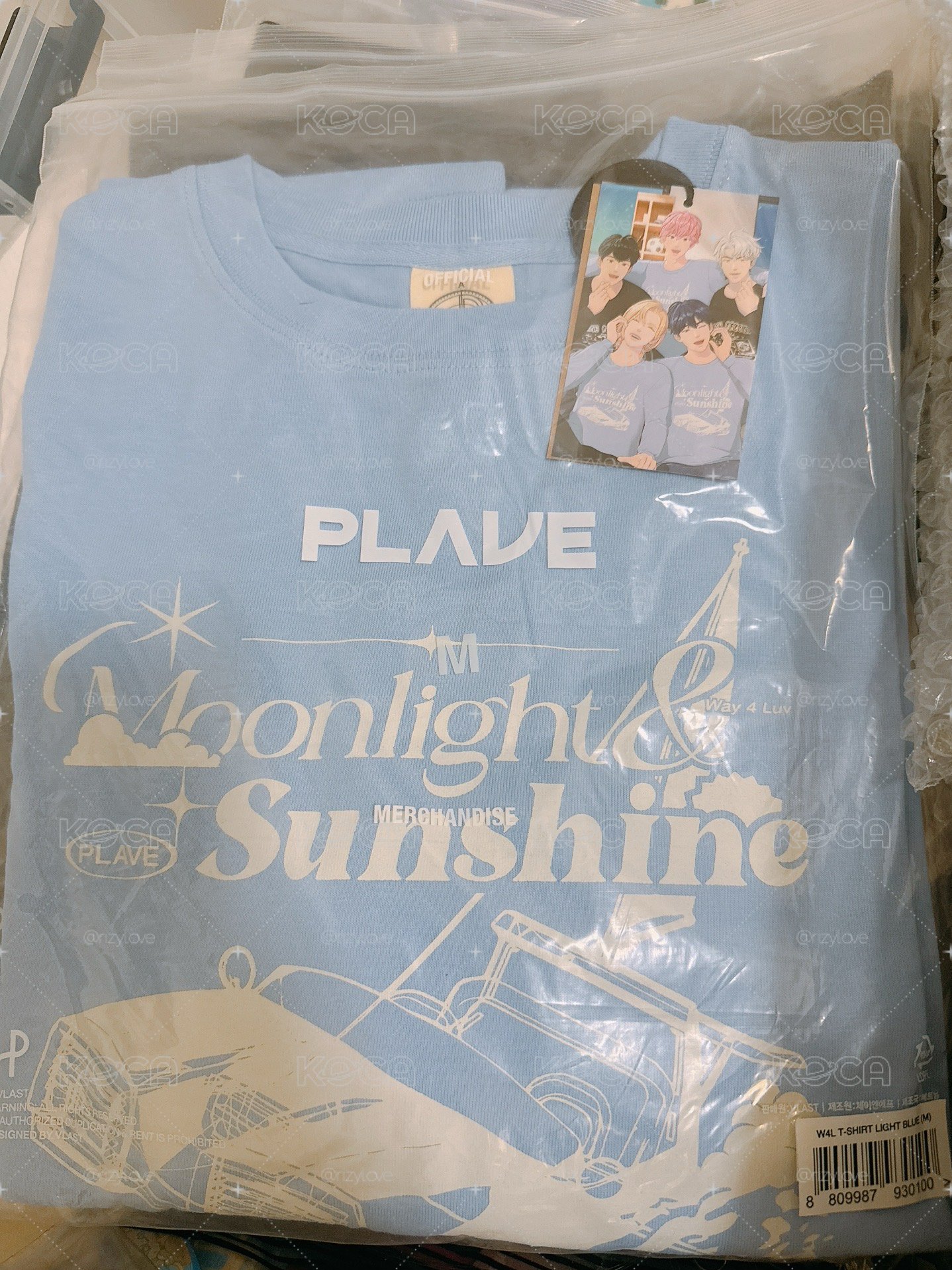 Plave W4L 藍長袖上衣 M尺寸 全新未拆