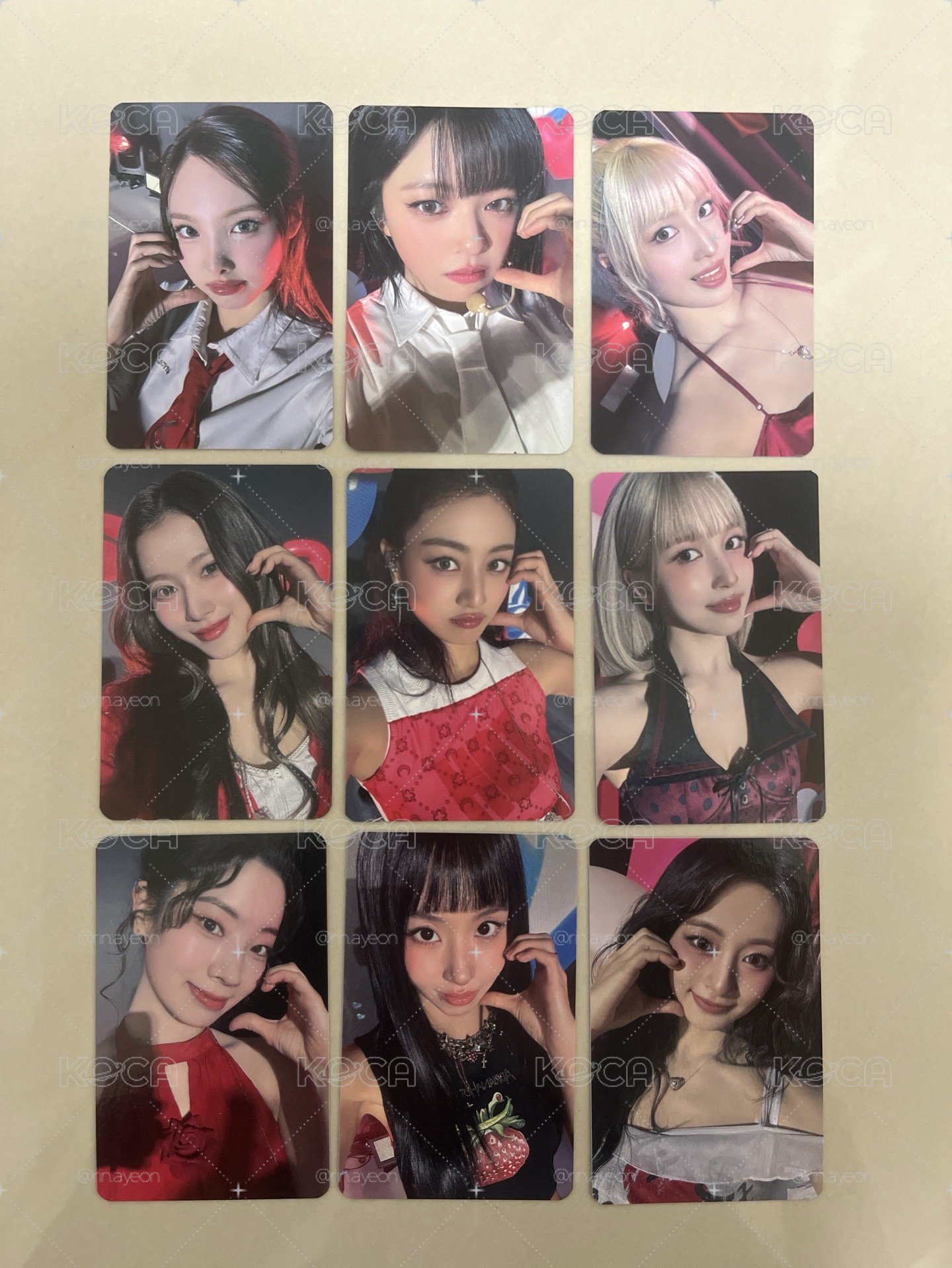Twice 迷14 BDM幸運卡 紅衣