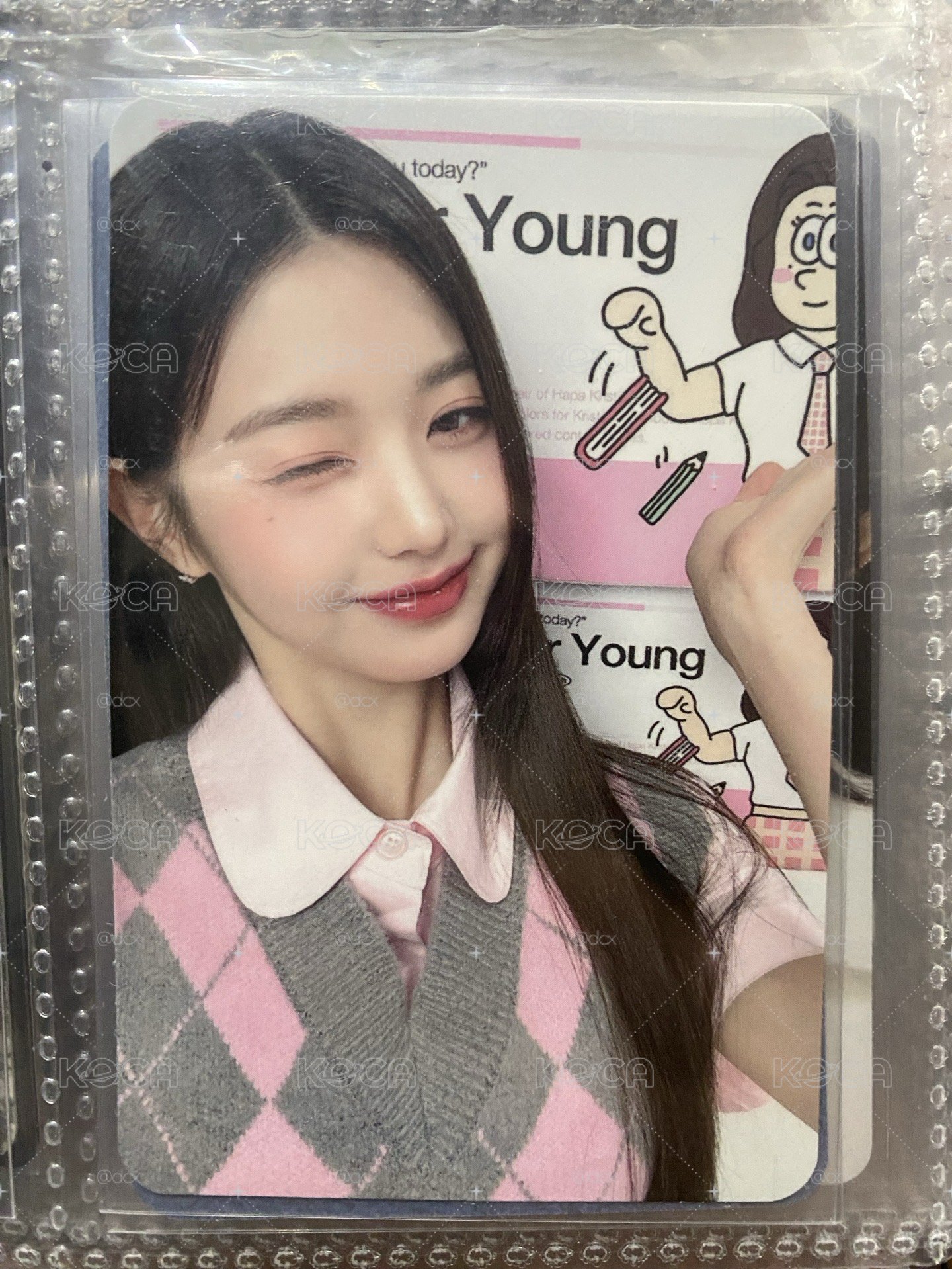 IVE 張員瑛 Wonyoung Hapa Kristin 代言卡 4.0 粉格員