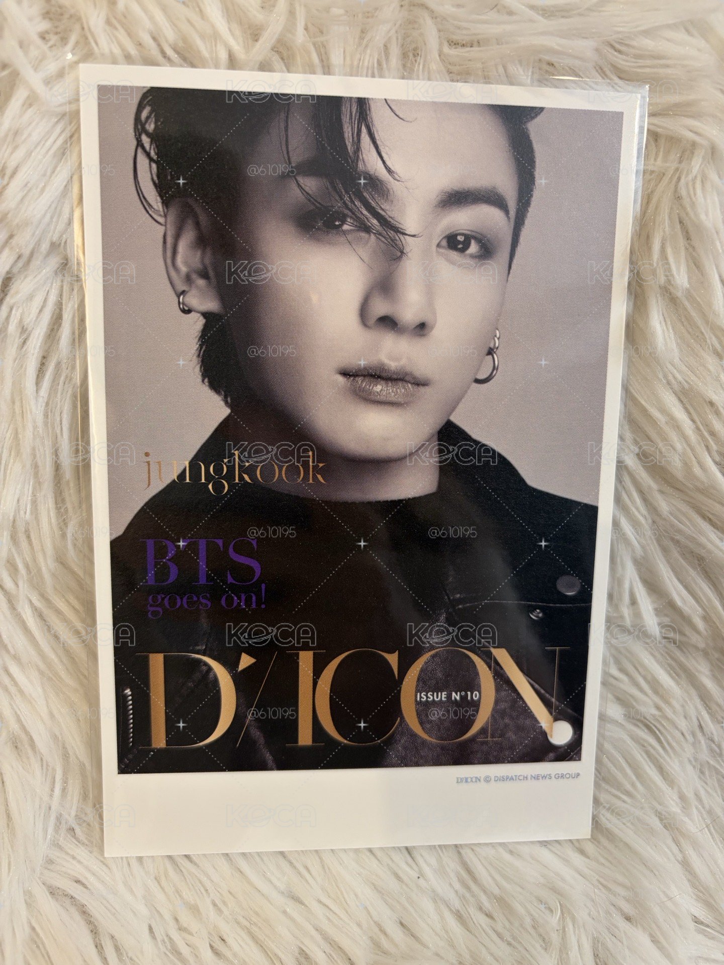 dicon快閃店雜誌封明信片 bts