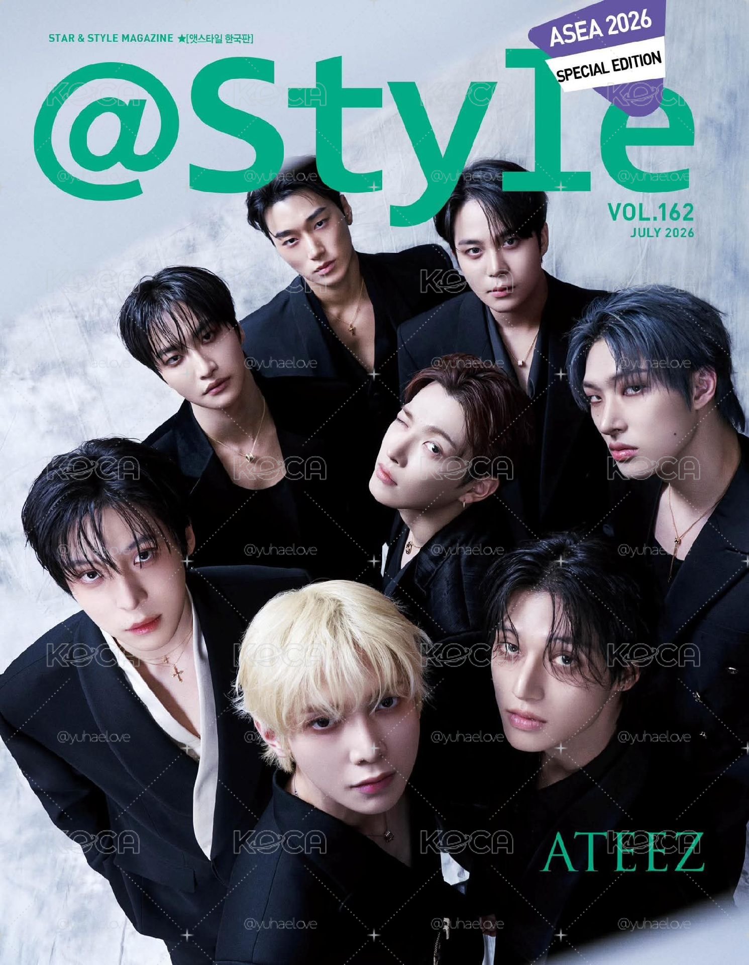 代購-@style 2026年7月號 封面：ATEEZ