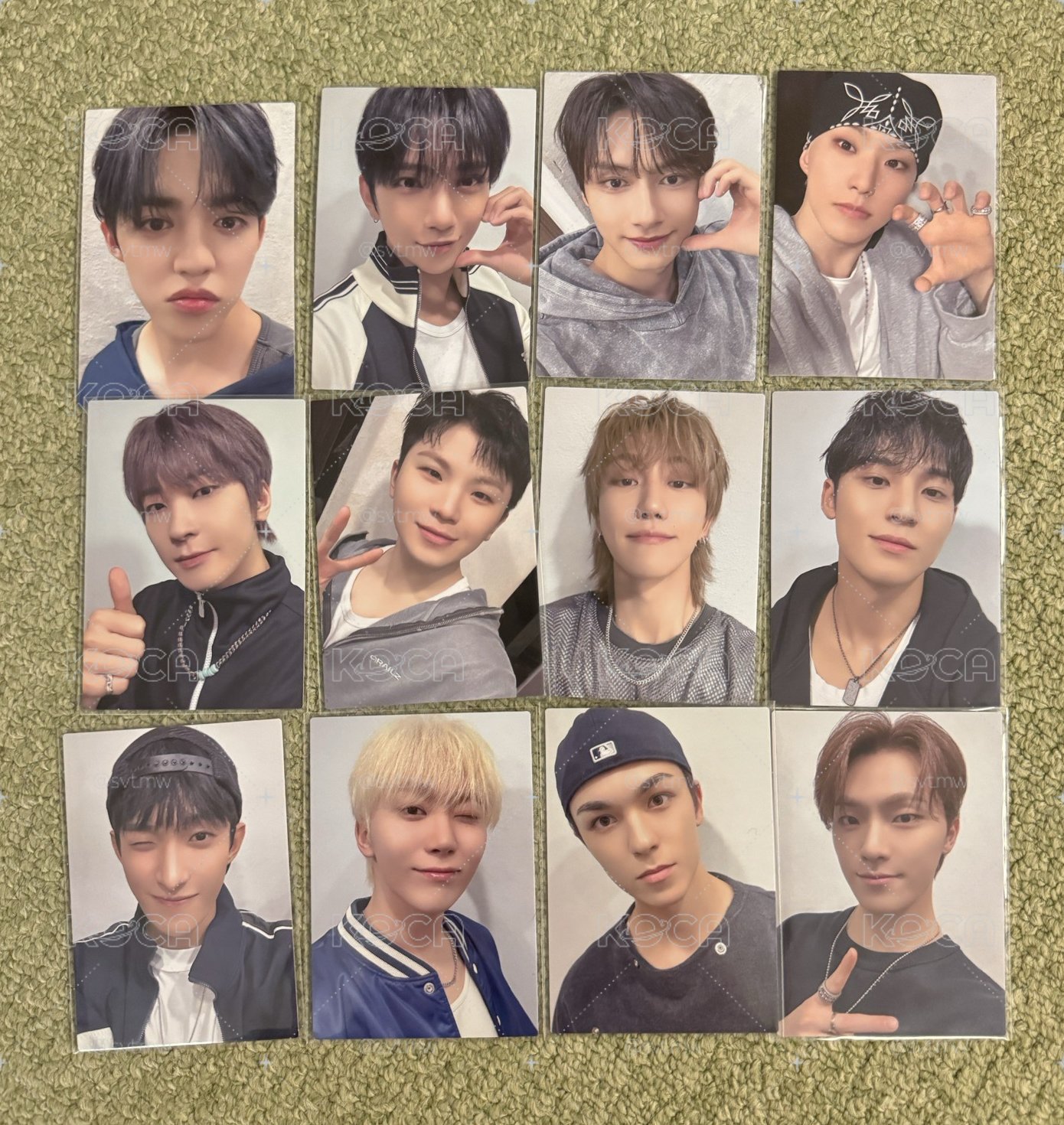 SEVENTEEN RIGHT HERE 集章卡一套