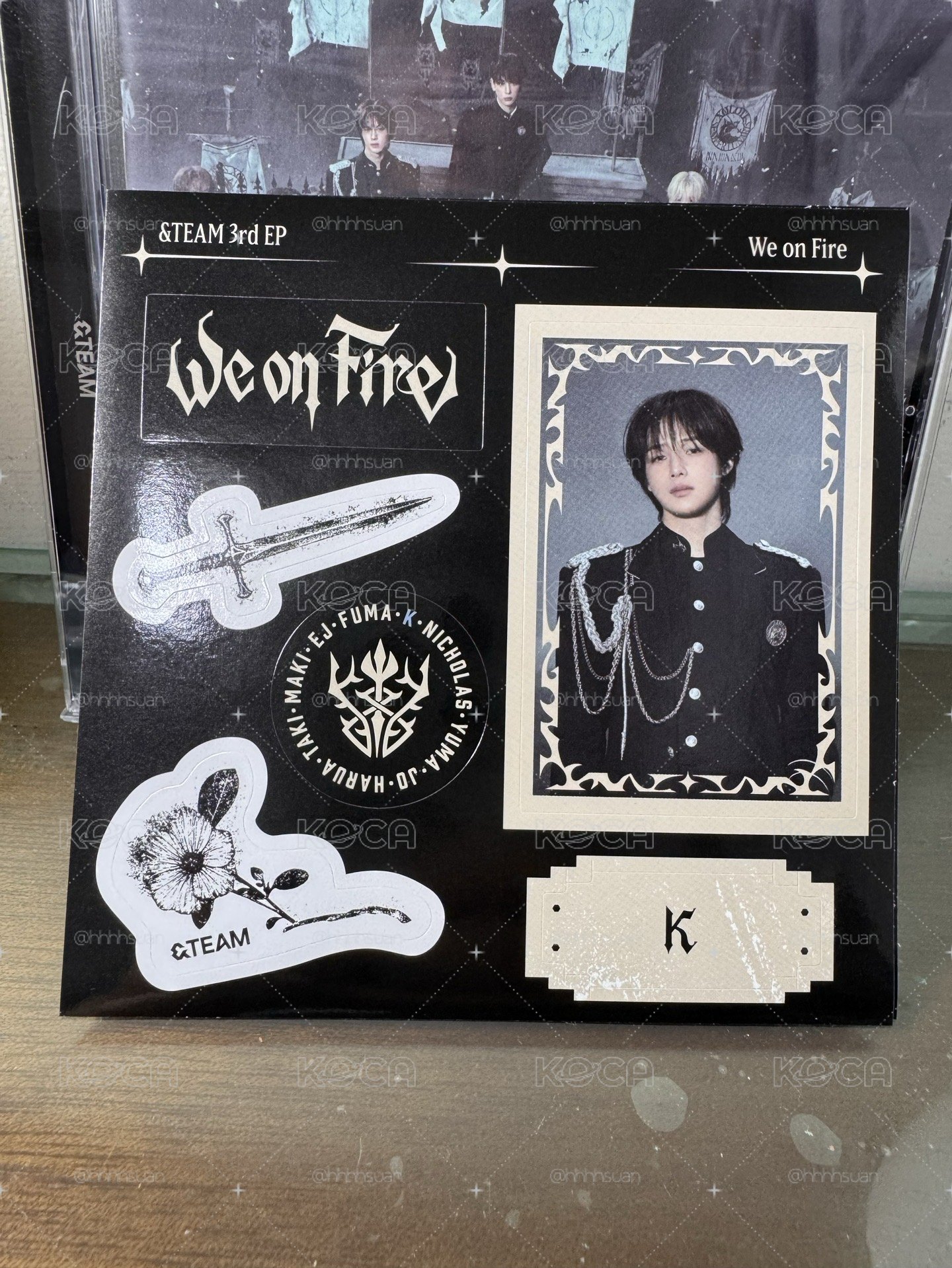 &TEAM 通常盤 K、Fuma、Yuma貼紙 Jo、Maki專卡
