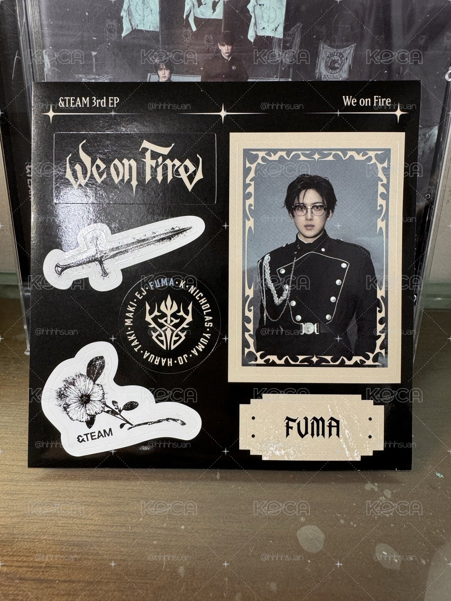 &TEAM 通常盤 K、Fuma、Yuma貼紙 Jo、Maki專卡