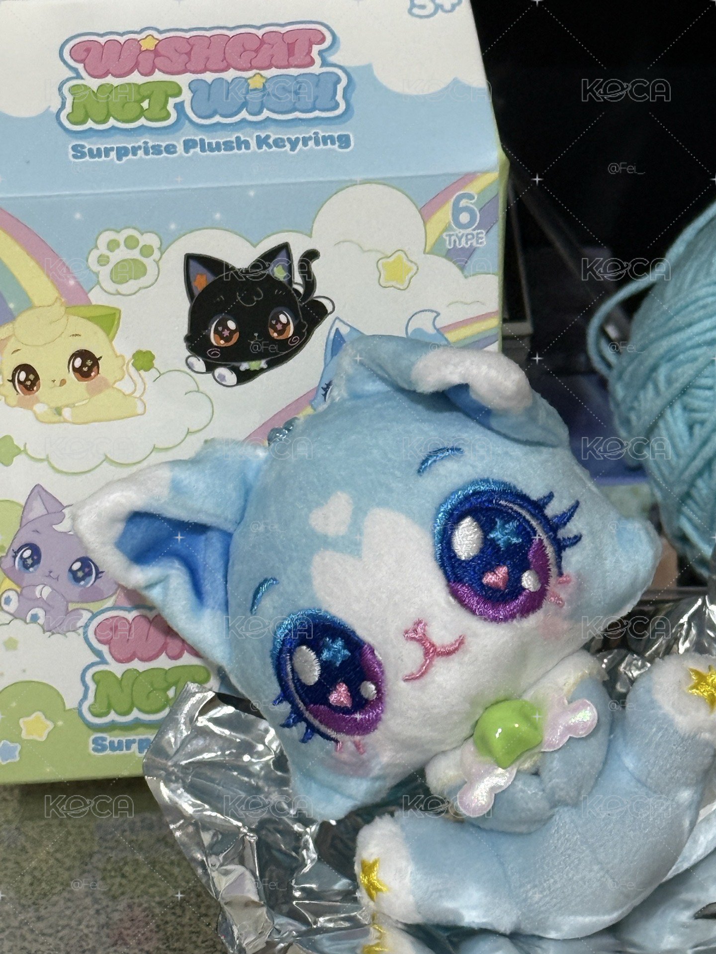 WISH CAT 吊娃 毛絨吊飾 Yushi