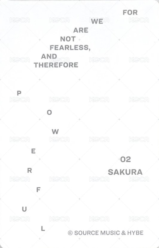 PUREFLOW 隨機卡  背面