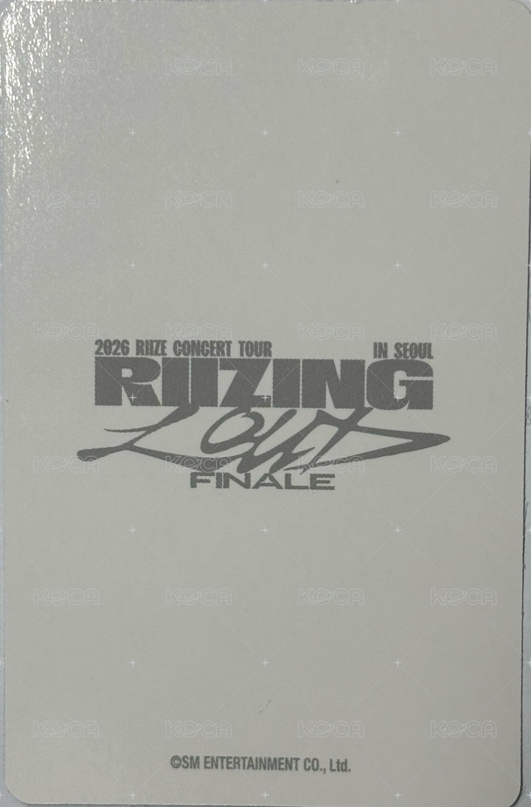 RIIZE LOUD Final 周邊卡 長袖卡 背面