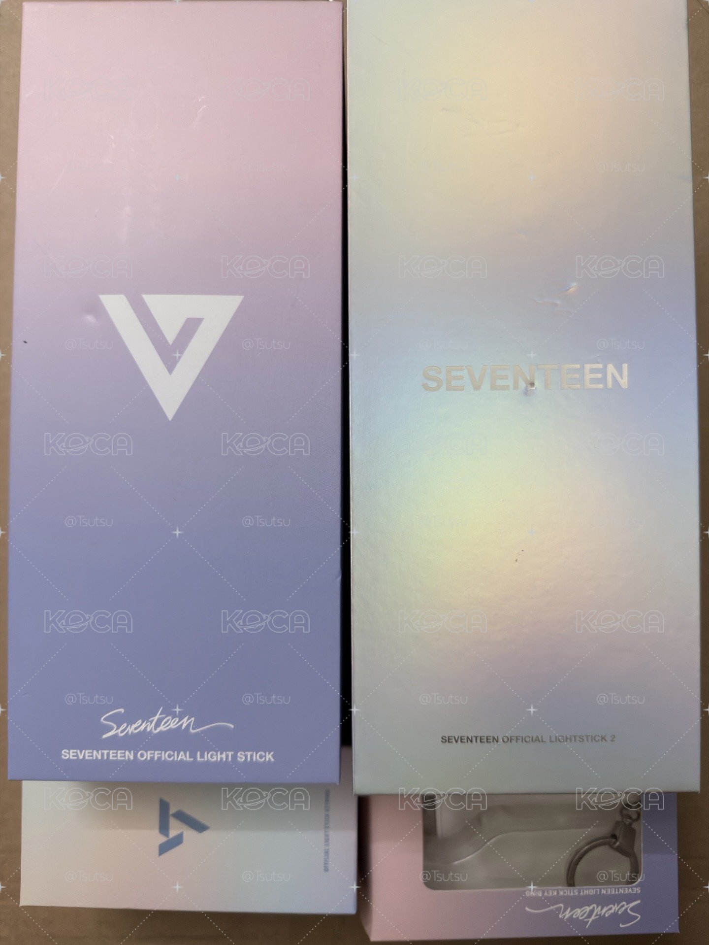 （現貨四個合售 可一日左右寄出）seventeen 克拉棒 一代手燈+二代手燈+一代小手燈+三代小手燈 應援棒