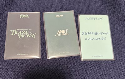 BTW巡演 小卡🐱🐰🐶