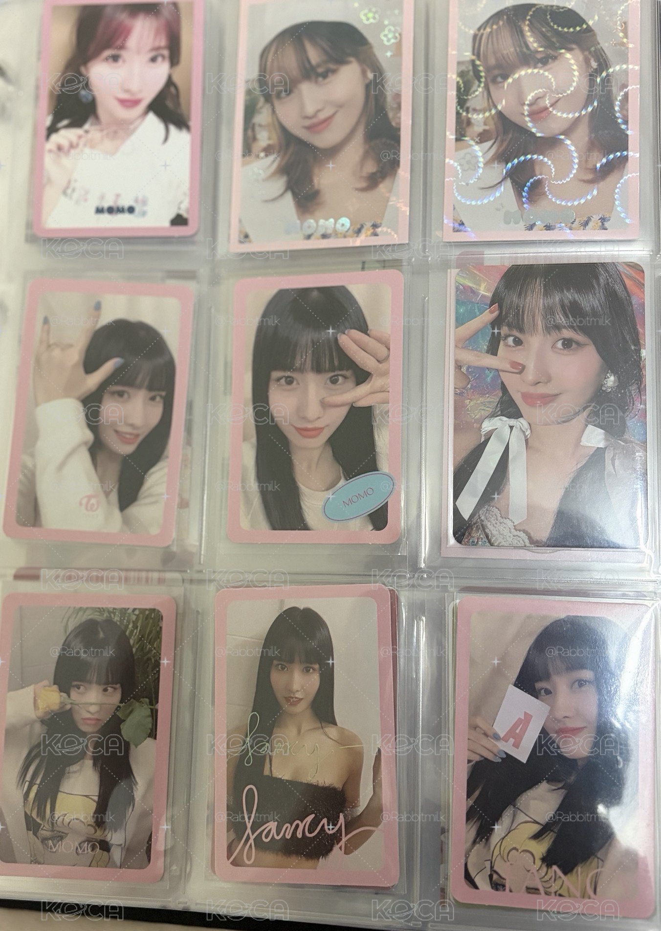 TWICE 平井桃 閃卡 專輯小卡  盤出