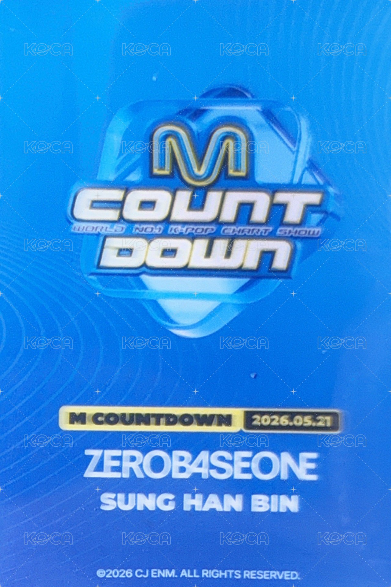 26'KCJP M COUNTDOWN EXCLUSIVE ZONE 入場卡 / 場限卡  背面
