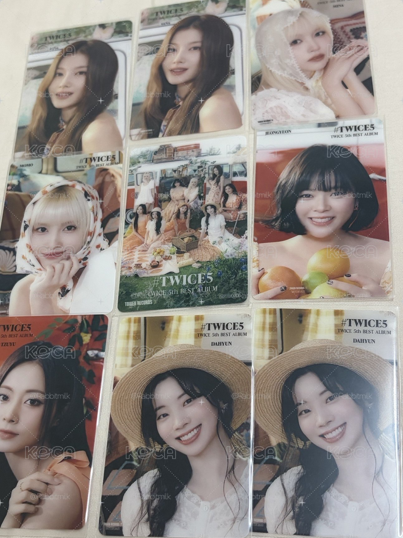 TWICE5 日專 塔店 特典卡 透卡