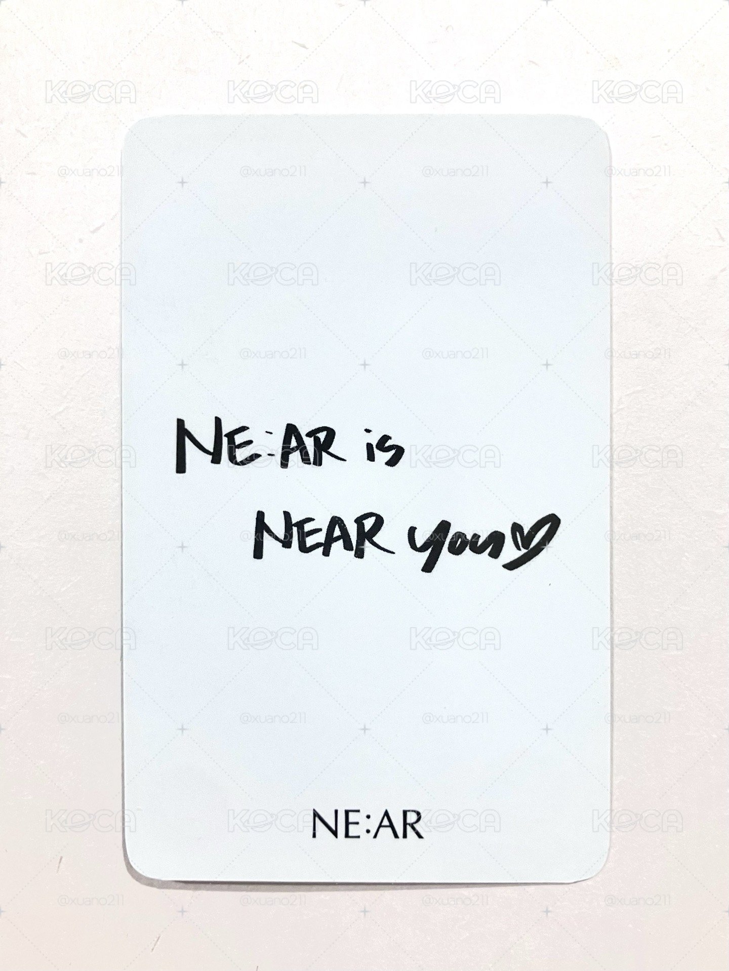 紗 NE:AR 代言卡