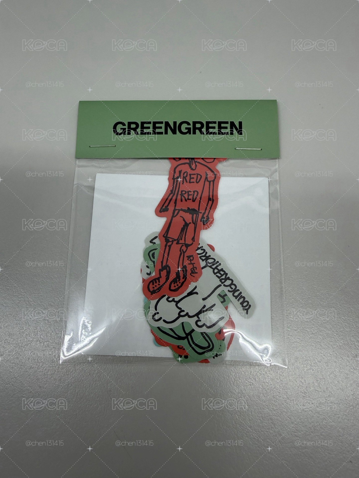 GREEN GREEN POP-UP 貼紙組 