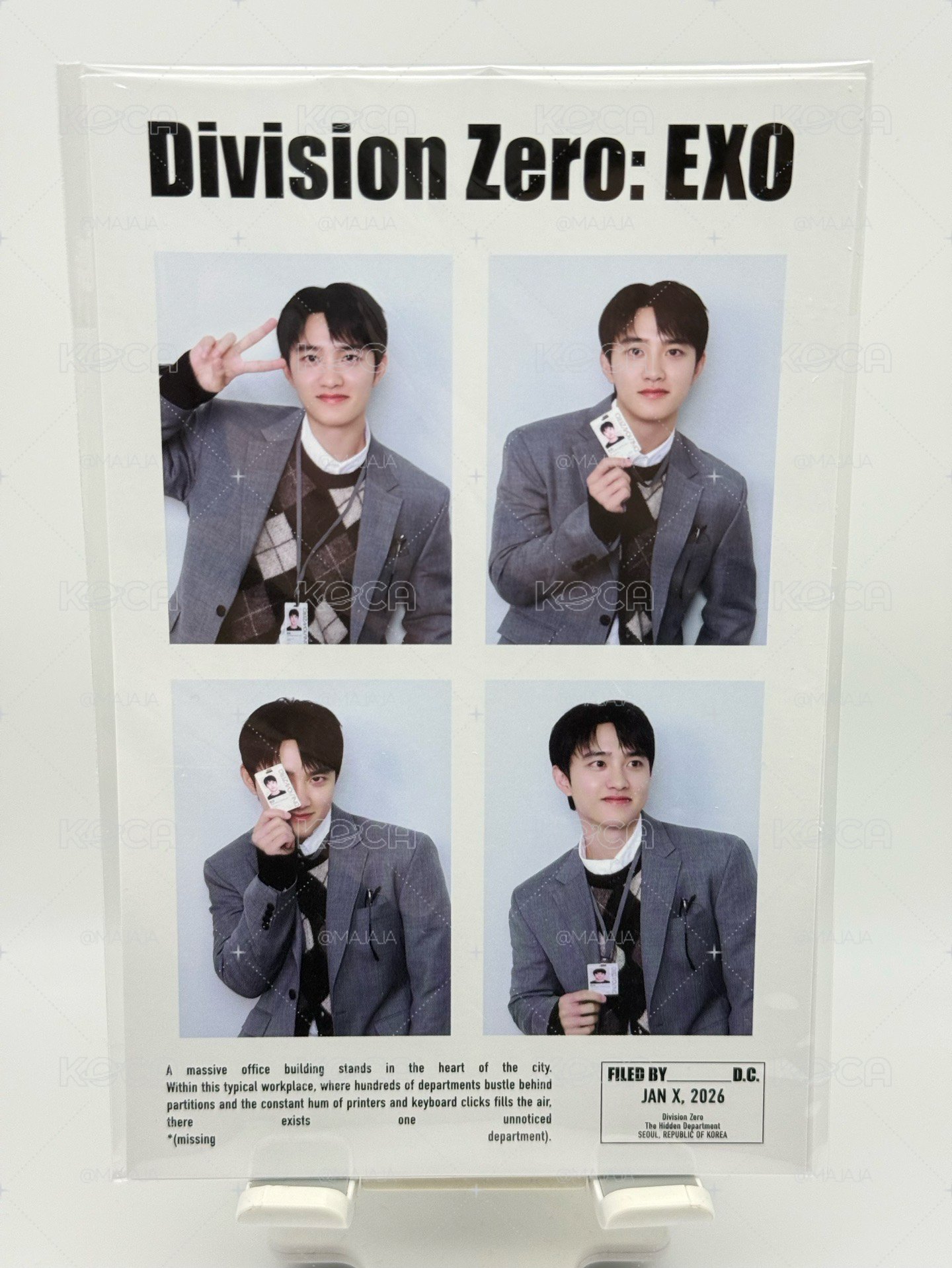 現貨 EXO 26年曆後續 D.O. 4格照片 全新未拆