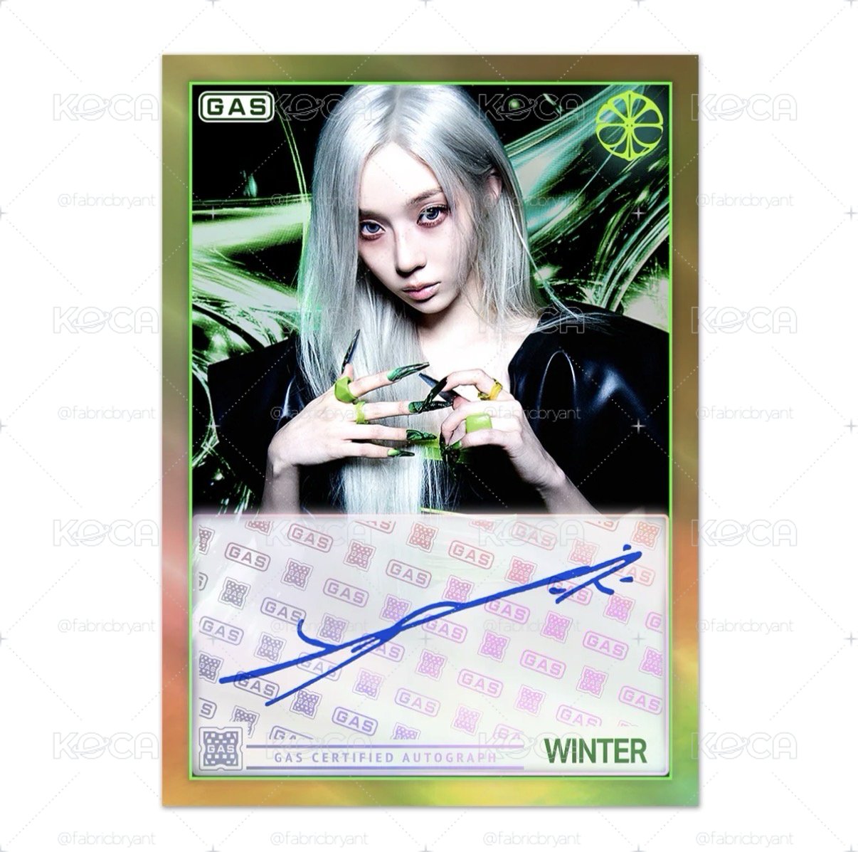 aespa x GAS Complete 5-Trading Card Set 
