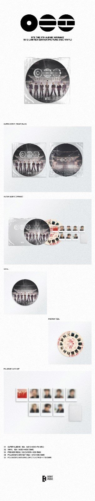 防彈少年團 BTS(限量版)第五張正規專輯「ARIRANG(613 Limited Edition Picture)」